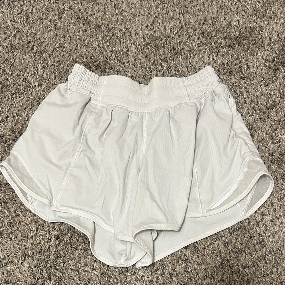 Lululemon Athletica White Athletic Shorts